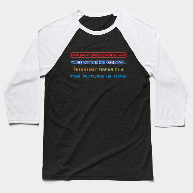 16-Bit Slogans Baseball T-Shirt by CCDesign